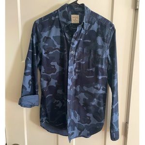 Camo button down shirt
